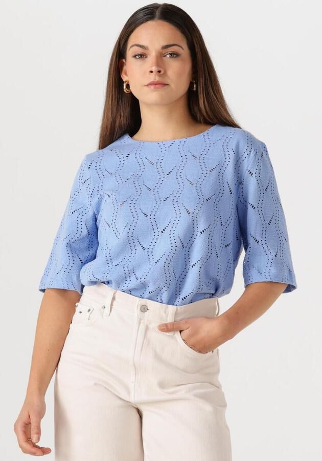 OBJECT Dames Tops & T-shirts Objava 2 4 Lo O-neck Top Lichtblauw - Foto 4