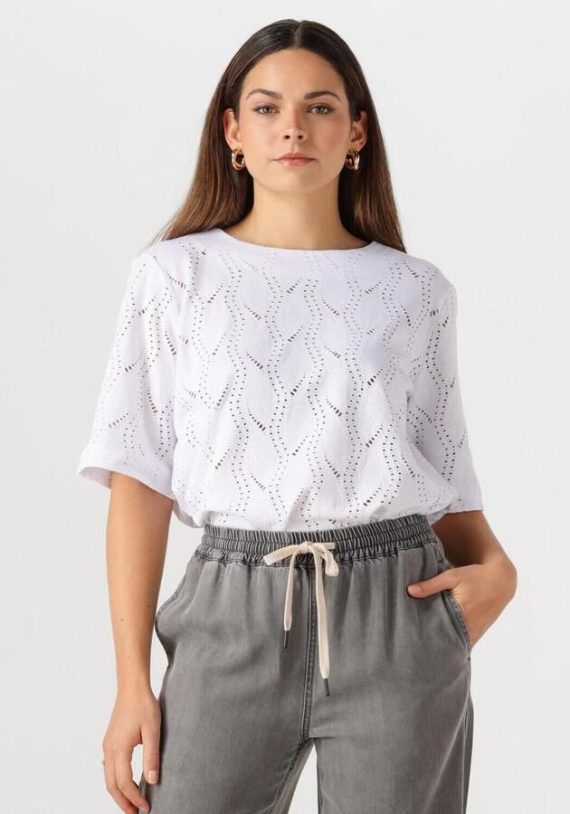 OBJECT Dames Tops & T-shirts Objava 2 4 Lo O-neck Top Wit - Foto 4