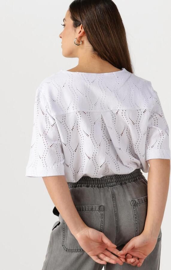 OBJECT Dames Tops & T-shirts Objava 2 4 Lo O-neck Top Wit - Foto 3