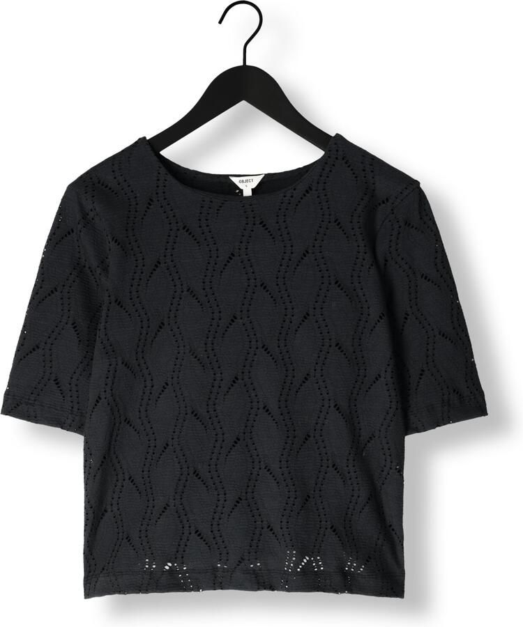 OBJECT Dames Tops & T-shirts Objava 2 4 Lo O-neck Top Zwart