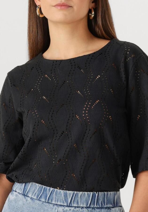 OBJECT Dames Tops & T-shirts Objava 2 4 Lo O-neck Top Zwart - Foto 3