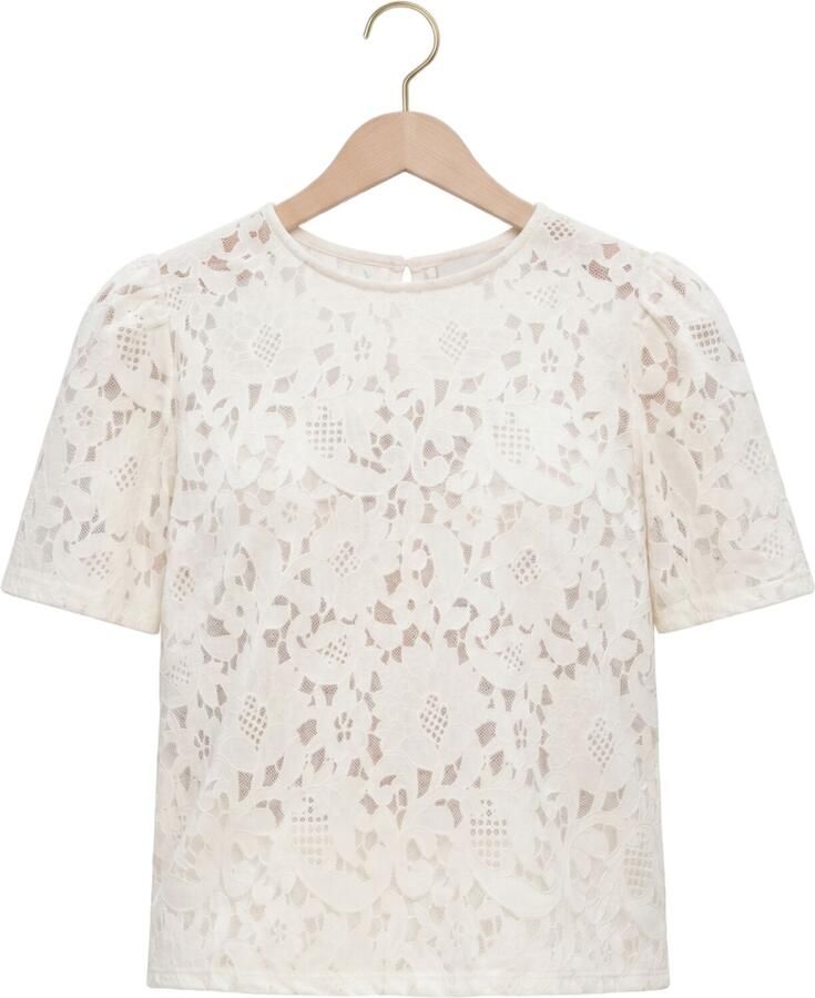 OBJECT Dames Tops & T-shirts Objbianca S s Re Top Ecru - Foto 2
