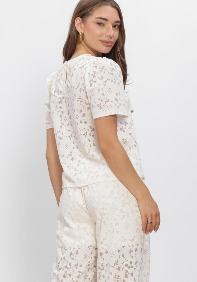 OBJECT Dames Tops & T-shirts Objbianca S s Re Top Ecru - Foto 3