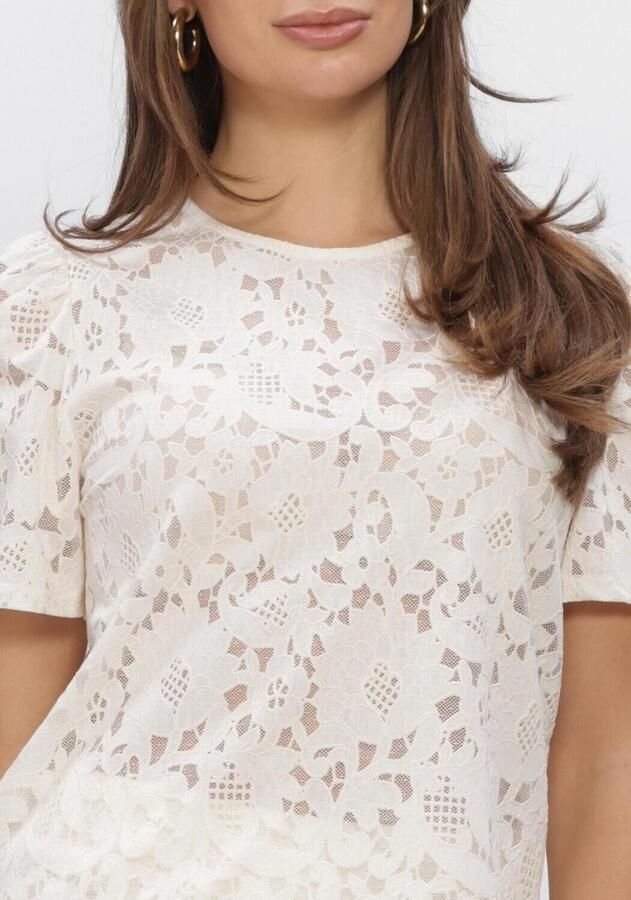 OBJECT Dames Tops & T-shirts Objbianca S s Re Top Ecru - Foto 4
