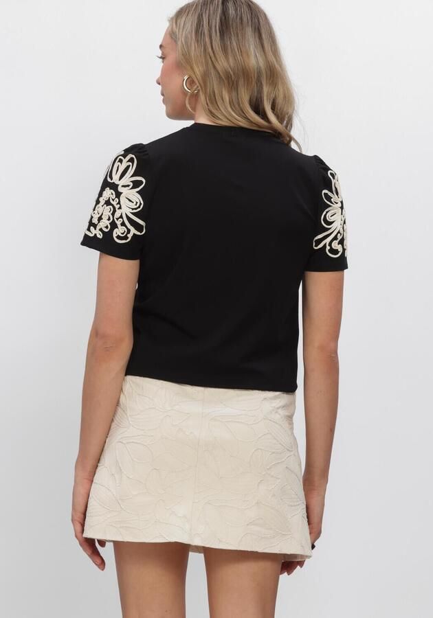 OBJECT Dames Tops & T-shirts Objcaroline Joana Ss Top E Div Zwart - Foto 3