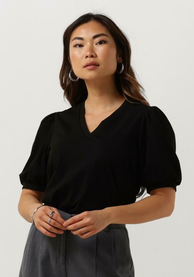 OBJECT Dames Tops & T-shirts Objcaroline S s Top Zwart - Foto 4