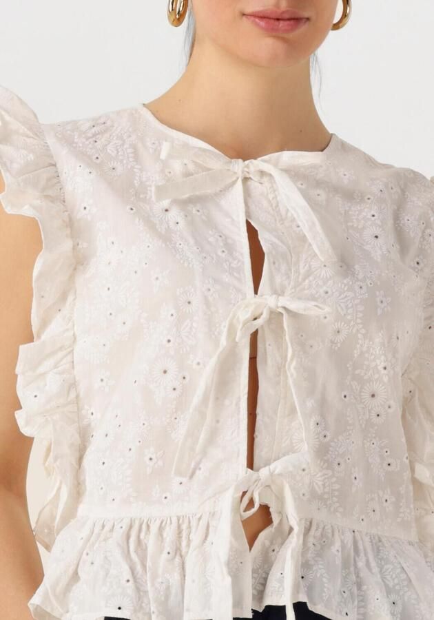 OBJECT Dames Tops & T-shirts Objcilie S l Top Rep Wit - Foto 2