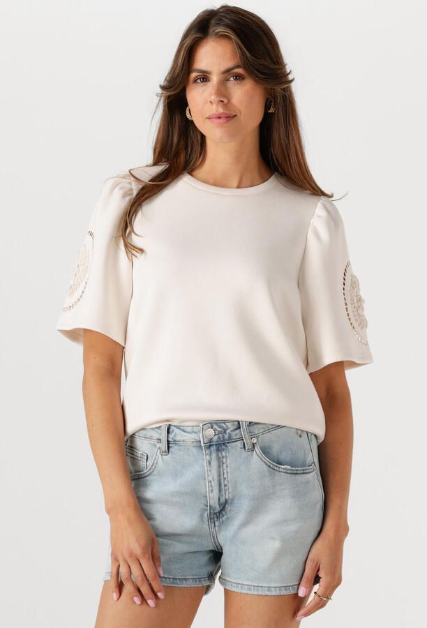 OBJECT Dames Tops & T-shirts Objdorina S s Re Top E Ss Fair 25 Gebroken Wit - Foto 4