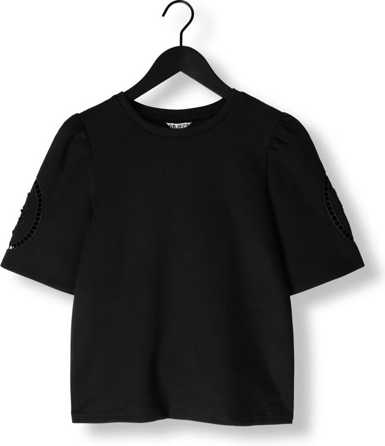 OBJECT Dames Tops & T-shirts Objdorina S s Re Top E Ss Fair 25 Zwart