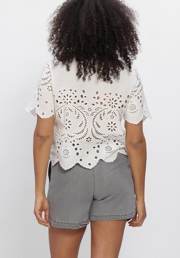 OBJECT Dames Tops & T-shirts Objelena S s Crop Top E Vip 26 Wit - Foto 3