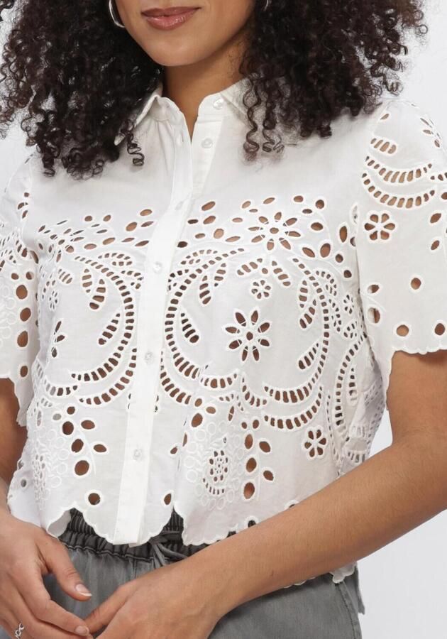 OBJECT Dames Tops & T-shirts Objelena S s Crop Top E Vip 26 Wit - Foto 4