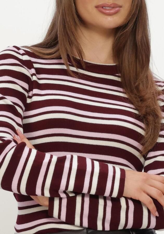 OBJECT Dames Tops & T-shirts Objester L s Re Knit Pullover 147 Nd Bordeaux - Foto 4