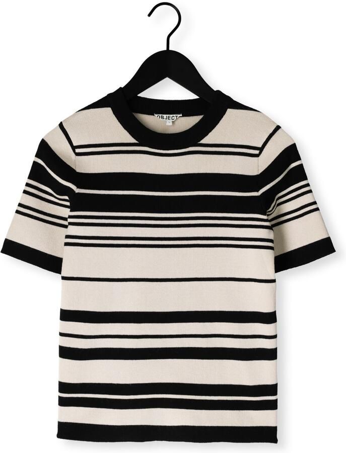 OBJECT Dames Tops & T-shirts Objester S s New Knit Pullover Creme - Foto 2