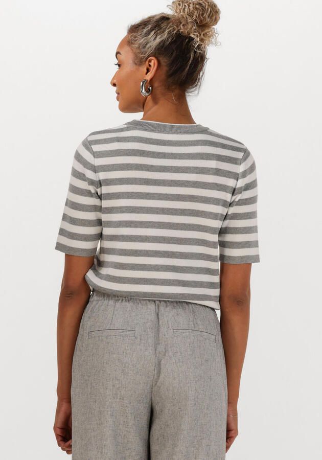 OBJECT Dames Tops & T-shirts Objester S s New Knit Pullover Lichtgrijs - Foto 2