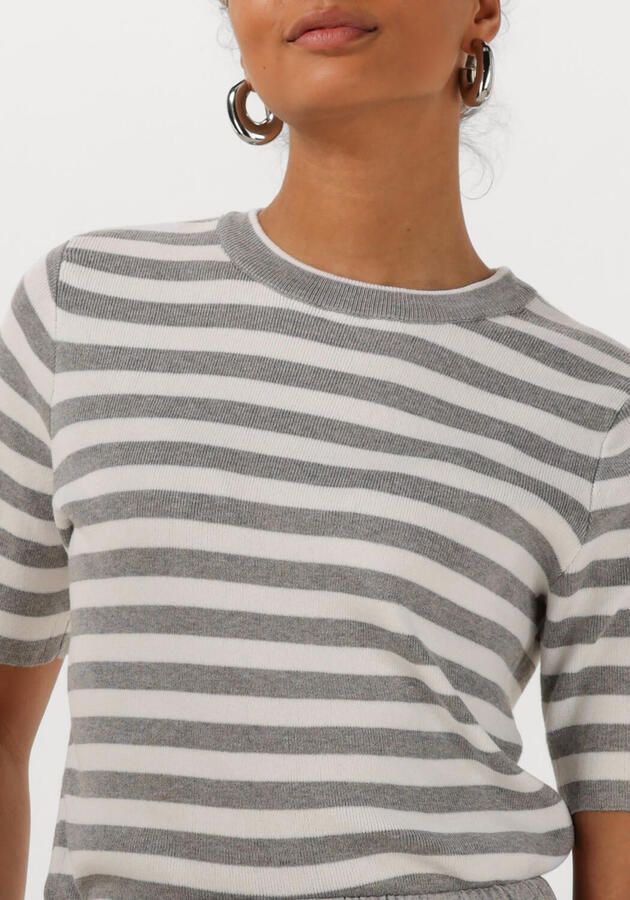 OBJECT Dames Tops & T-shirts Objester S s New Knit Pullover Lichtgrijs - Foto 3