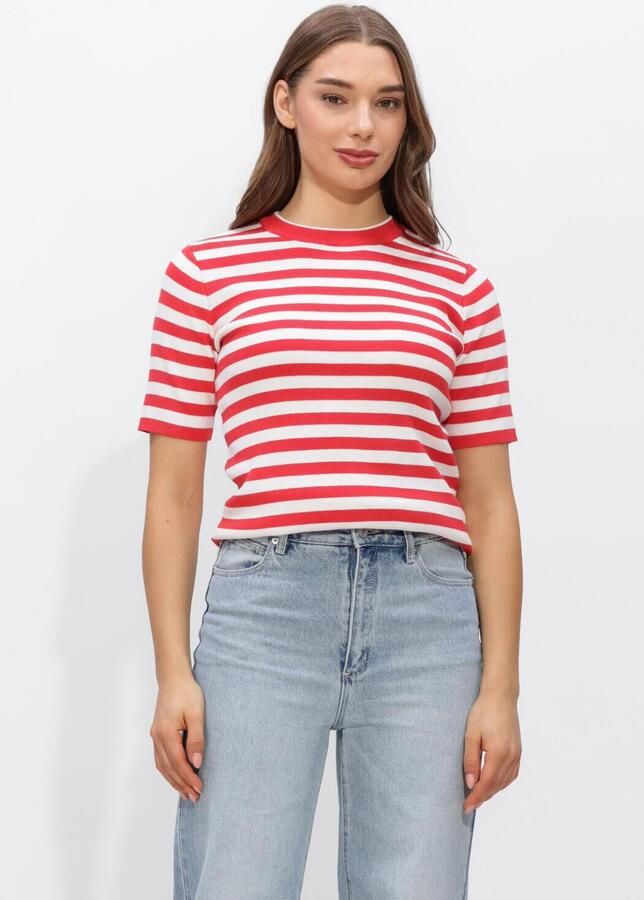 OBJECT Dames Tops & T-shirts Objester S s New Knit Pullover Rood