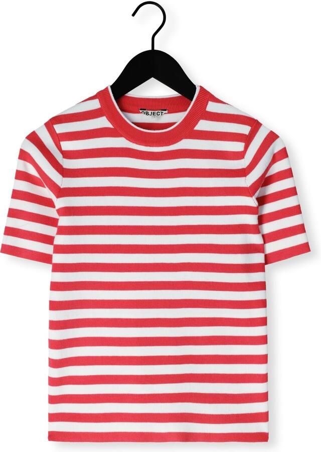 OBJECT Dames Tops & T-shirts Objester S s New Knit Pullover Rood - Foto 2