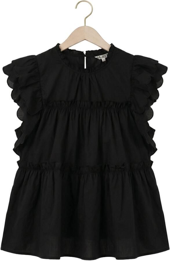 OBJECT Dames Tops & T-shirts Objhope S l Top Zwart - Foto 4