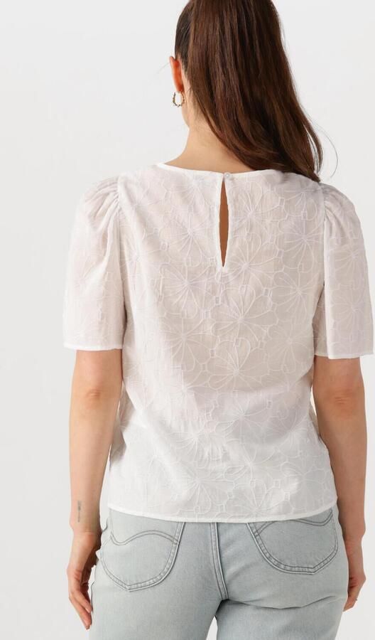 OBJECT Dames Tops & T-shirts Objilly S s Re O-neck Top 138 Wit - Foto 3