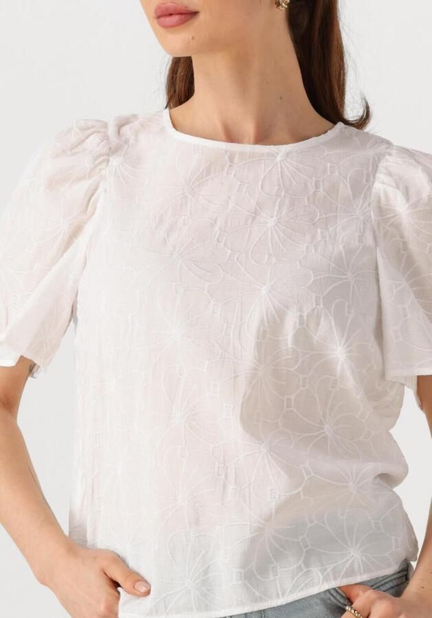 OBJECT Dames Tops & T-shirts Objilly S s Re O-neck Top 138 Wit - Foto 2