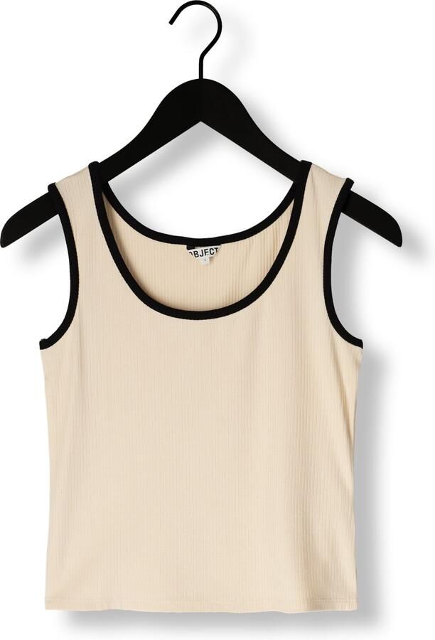 OBJECT Dames Tops & T-shirts Objjamie S l Sli Tank Top Noos Beige - Foto 3