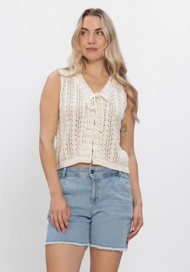 OBJECT Dames Tops & T-shirts Objjolin S l Re Knit Top Creme