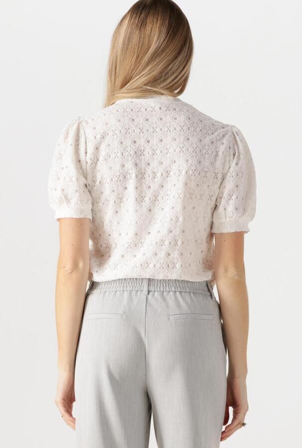 OBJECT Dames Tops & T-shirts Objlaila S s Re Top Wit - Foto 4