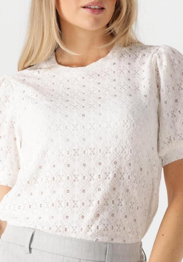 OBJECT Dames Tops & T-shirts Objlaila S s Re Top Wit - Foto 2