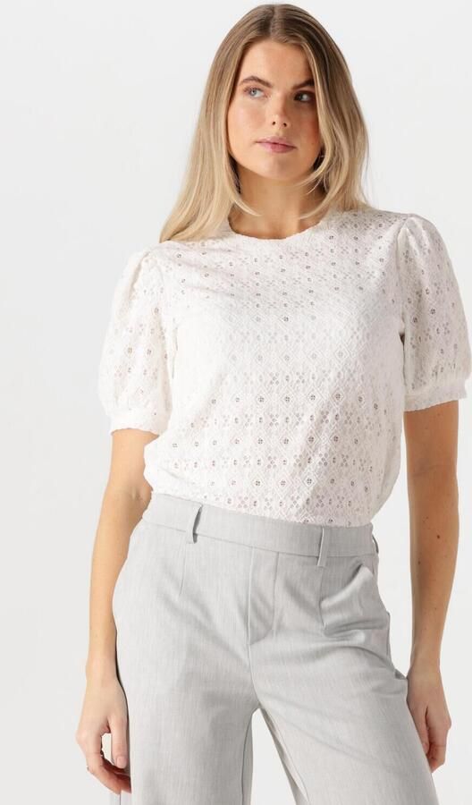 OBJECT Dames Tops & T-shirts Objlaila S s Re Top Wit - Foto 3
