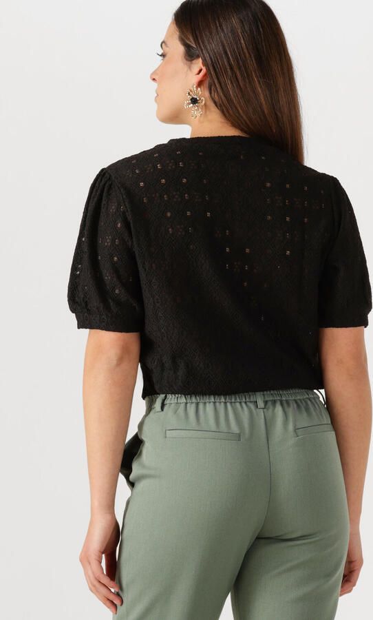 OBJECT Dames Tops & T-shirts Objlaila S s Re Top Zwart - Foto 3