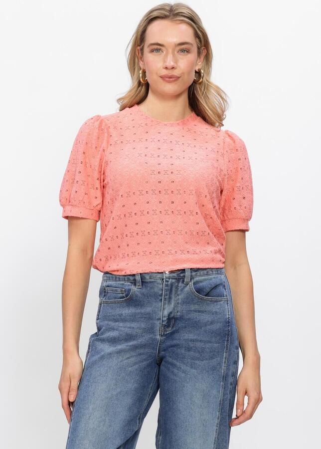 OBJECT Dames Tops & T-shirts Objlaila S s Re Top10 Perzik