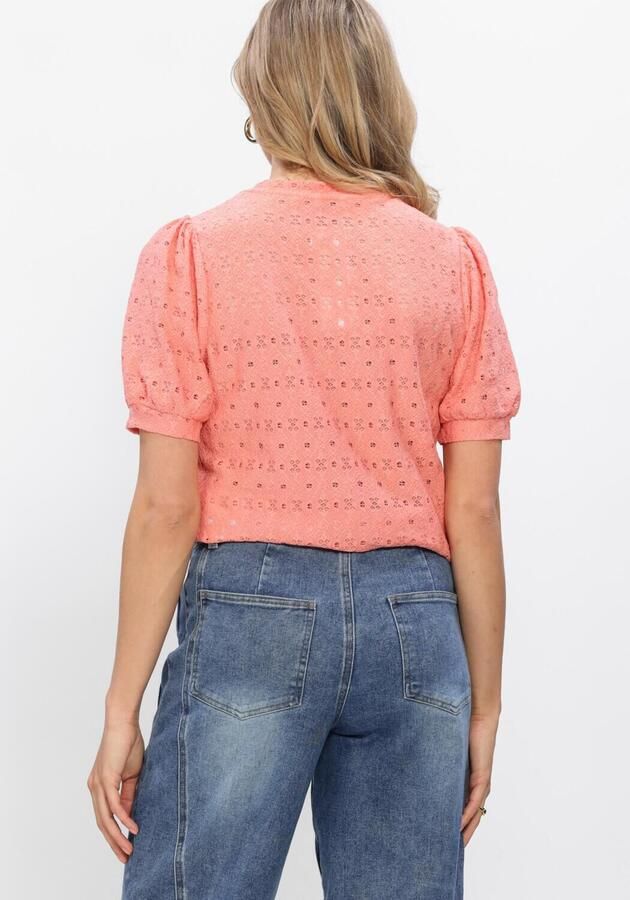 OBJECT Dames Tops & T-shirts Objlaila S s Re Top10 Perzik - Foto 3