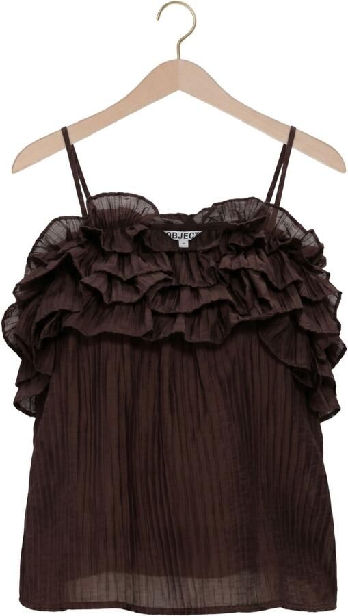 OBJECT Dames Tops & T-shirts Objlyne S l Re Top Bruin - Foto 4