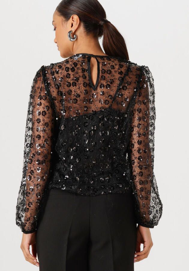 OBJECT Dames Tops & T-shirts Objmaisy L s Re Top Zwart - Foto 2