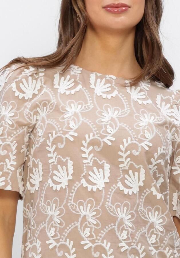 OBJECT Dames Tops & T-shirts Objmya 2 4 Re Top Beige - Foto 4