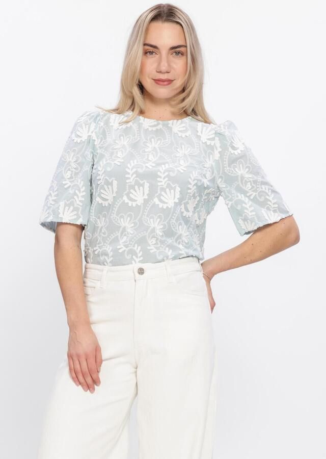 OBJECT Dames Tops & T-shirts Objmya 2 4 Re Top Lichtblauw