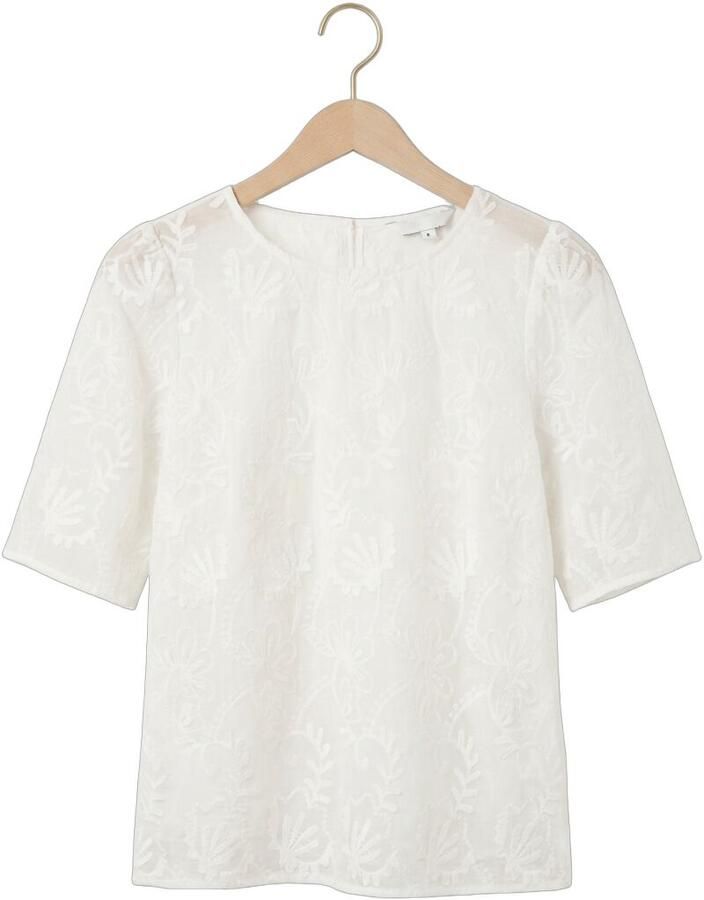 OBJECT Dames Tops & T-shirts Objmya 2 4 Re Top Wit - Foto 2