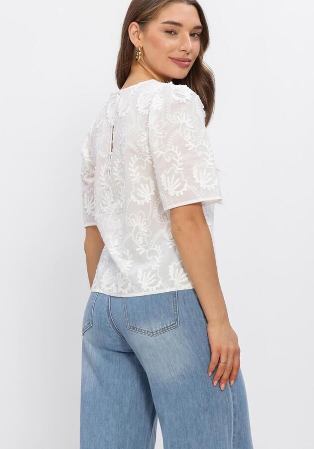 OBJECT Dames Tops & T-shirts Objmya 2 4 Re Top Wit - Foto 3