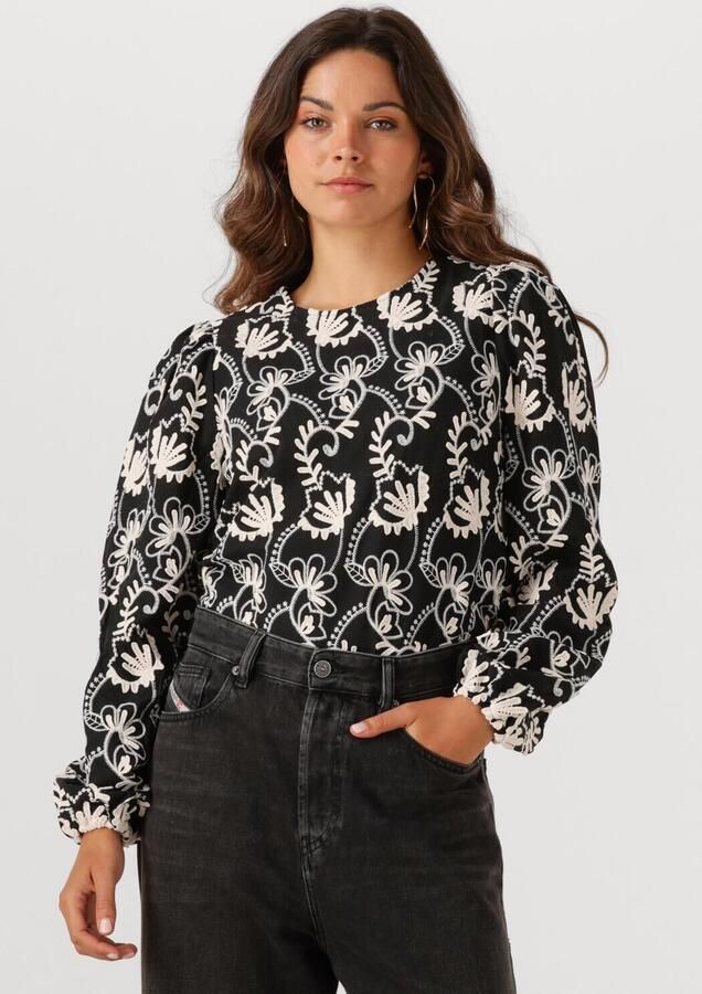 OBJECT Dames Tops & T-shirts Objmya Re L s Top Zwart - Foto 4