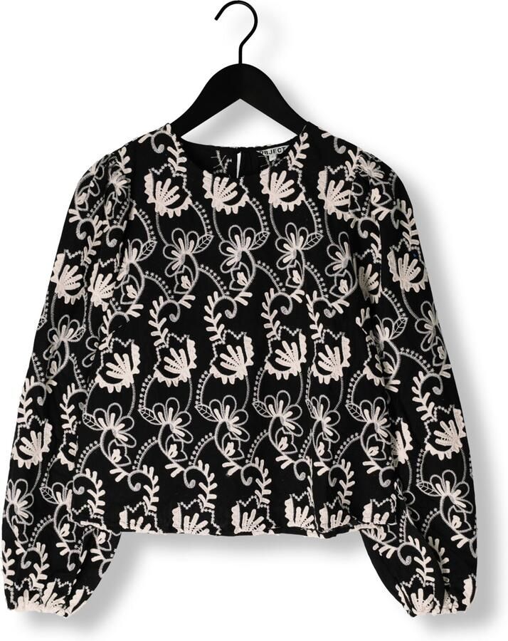 OBJECT Dames Tops & T-shirts Objmya Re L s Top Zwart