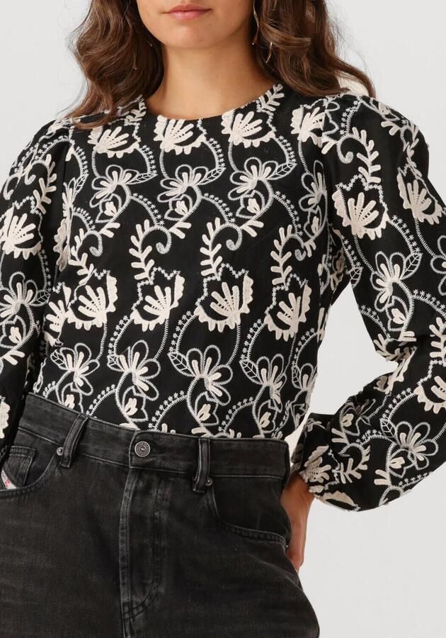 OBJECT Dames Tops & T-shirts Objmya Re L s Top Zwart - Foto 3