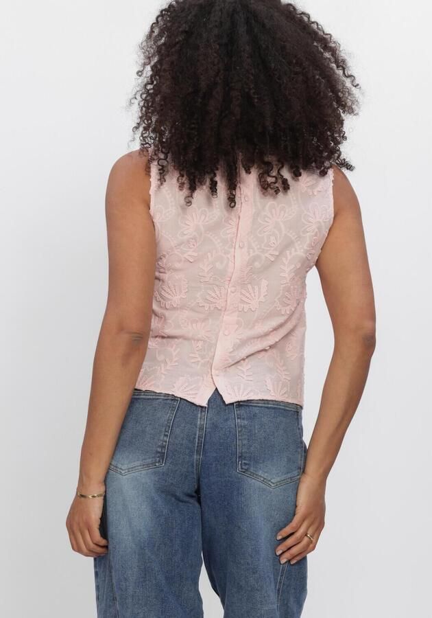 OBJECT Dames Tops & T-shirts Objmya S l Re O-neck Top Lichtroze - Foto 2
