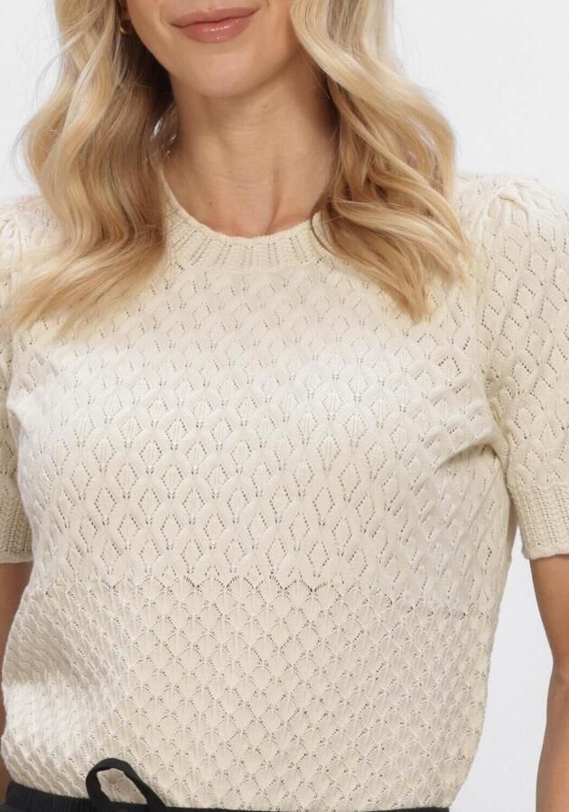 OBJECT Dames Tops & T-shirts Objnoa S s Re Knit Pullover Ecru - Foto 3