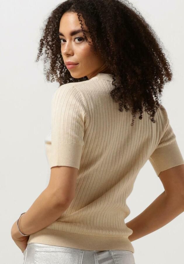 Object Gebreid shirt in zandkleur met structuurmotief model 'Noelle' - Foto 2