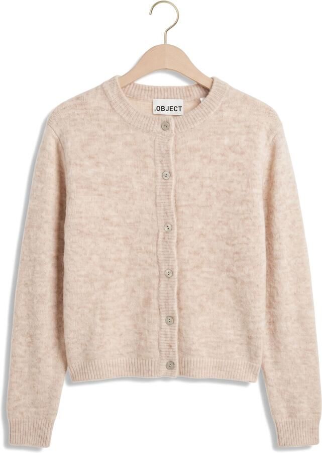 OBJECT Dames Truien & Vesten Objagate L s Re Knit Cardigan Noos Beige - Foto 2
