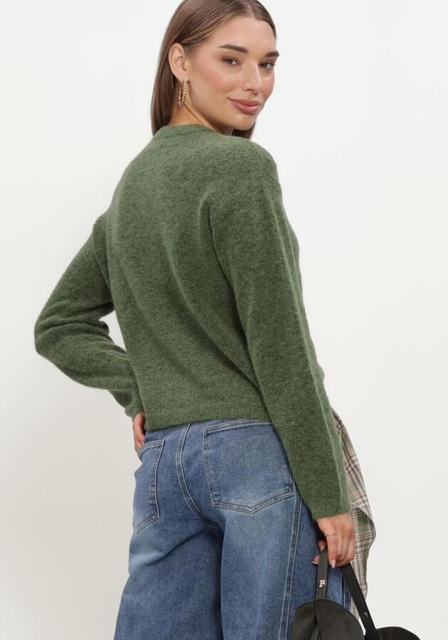 OBJECT Dames Truien & Vesten Objagate L s Re Knit Cardigan Noos Groen - Foto 3