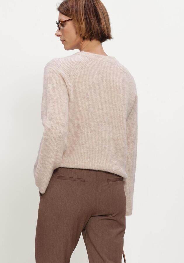 OBJECT Dames Truien & Vesten Objagate O-neck L s Knit Pullover Noos Beige - Foto 3