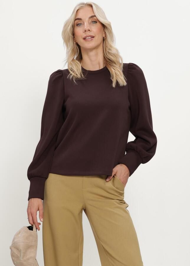 OBJECT Dames Truien & Vesten Objandrea Re L s O-neck Bruin