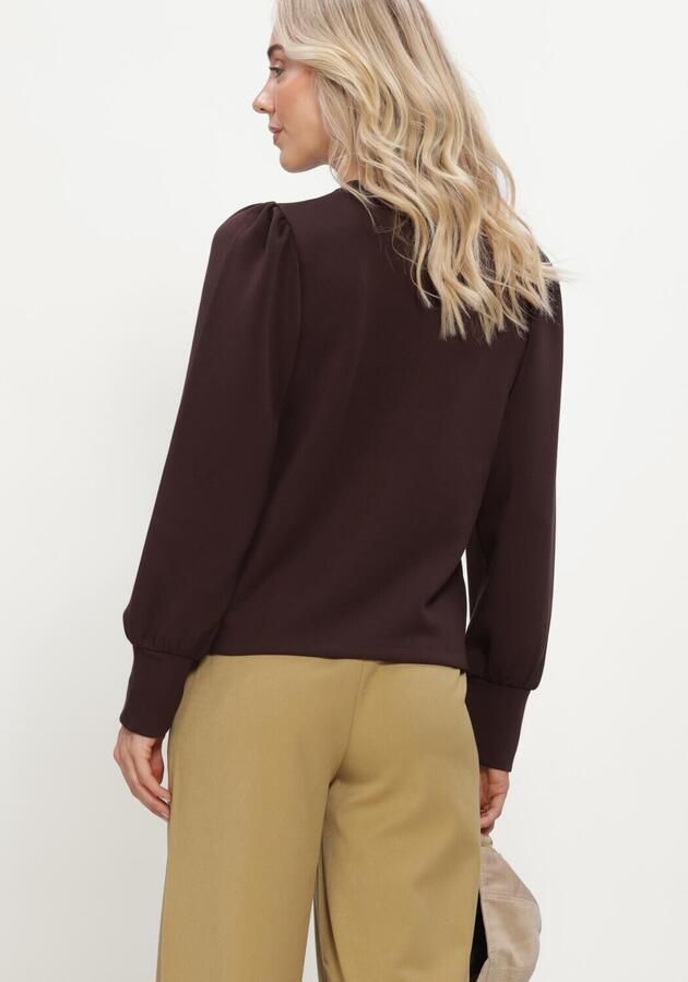 OBJECT Dames Truien & Vesten Objandrea Re L s O-neck Bruin - Foto 2