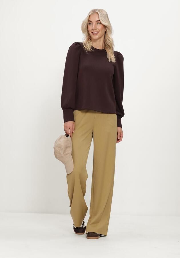 OBJECT Dames Truien & Vesten Objandrea Re L s O-neck Bruin - Foto 4
